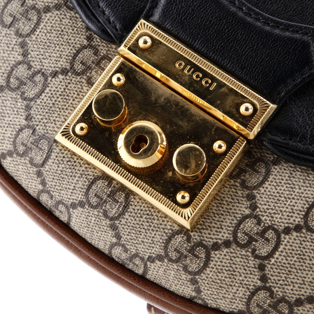Gucci Padlock Saddle Shoulder Bag Gg #203925G15B - Picture 6 of 7